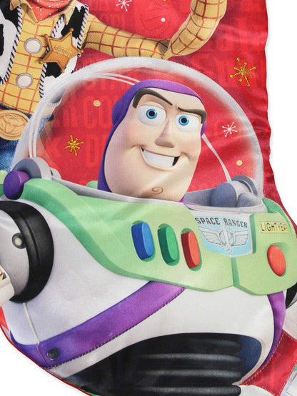 Kurt Adler Toy Story 4 Woody Buzz 19" Holiday Stocking (19", Red)