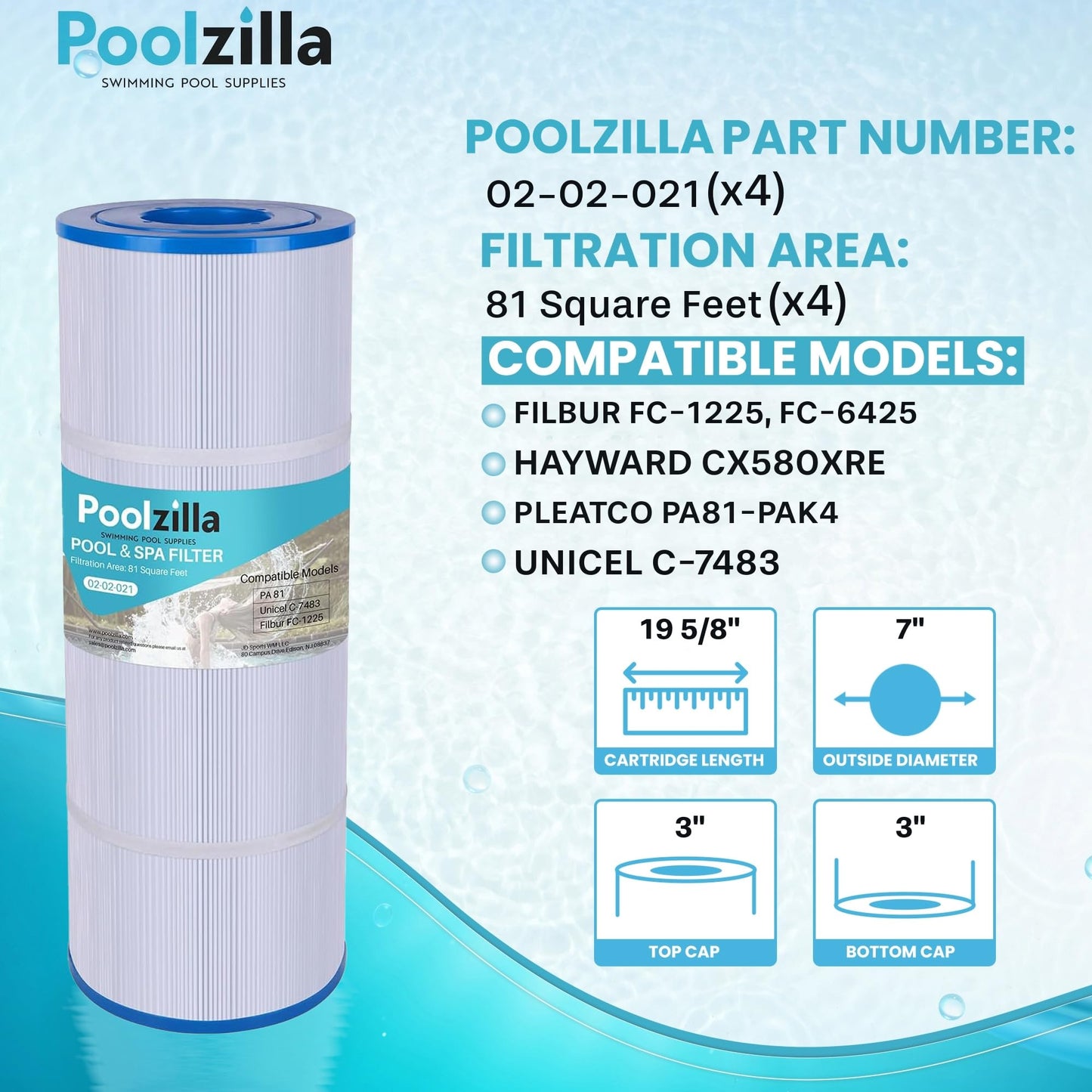 Pool Filter Cartridge for SwimClear C3020 - Replaces C3030, C580E