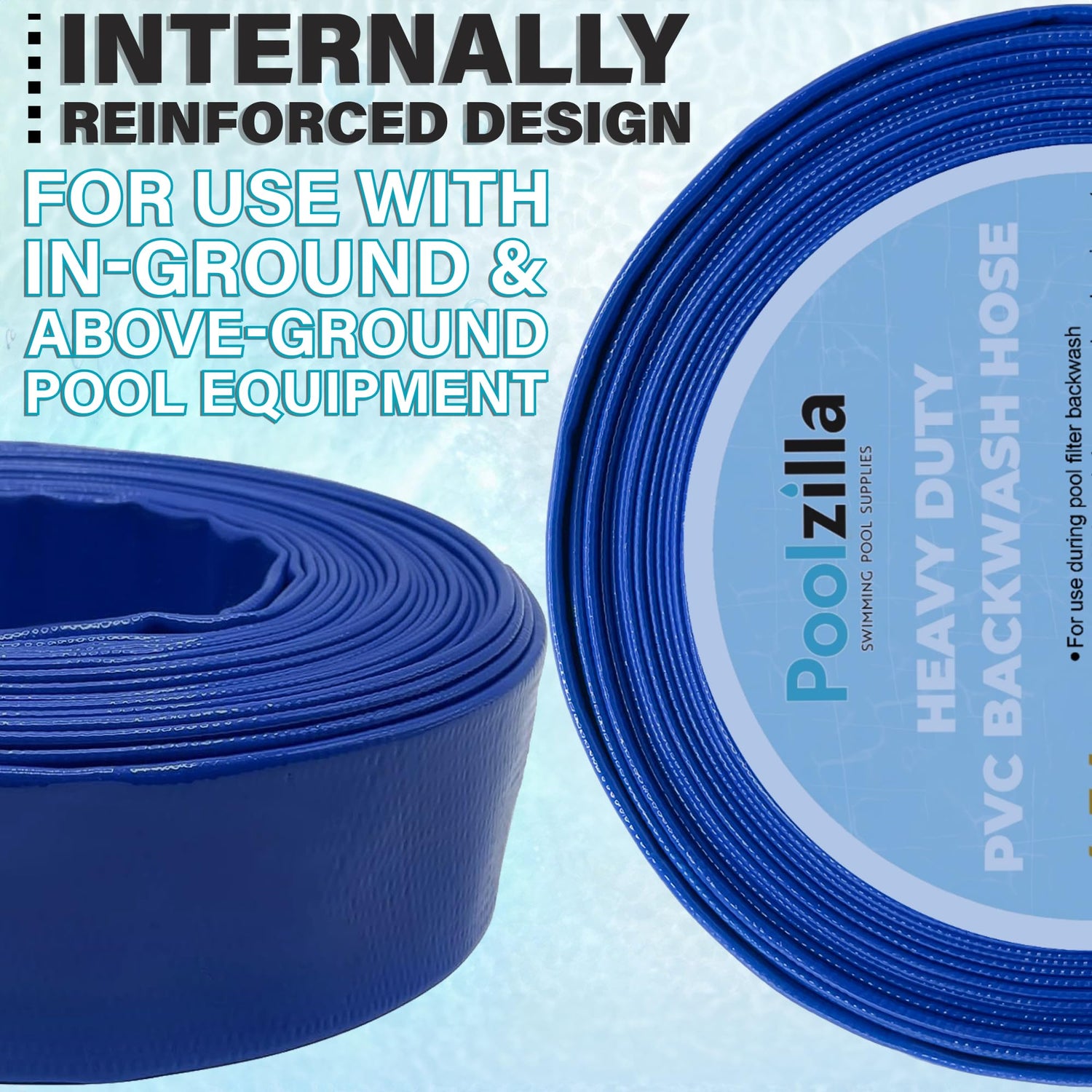 Poolzilla Heavy Duty Swimming Pool Backwash Hose | 2