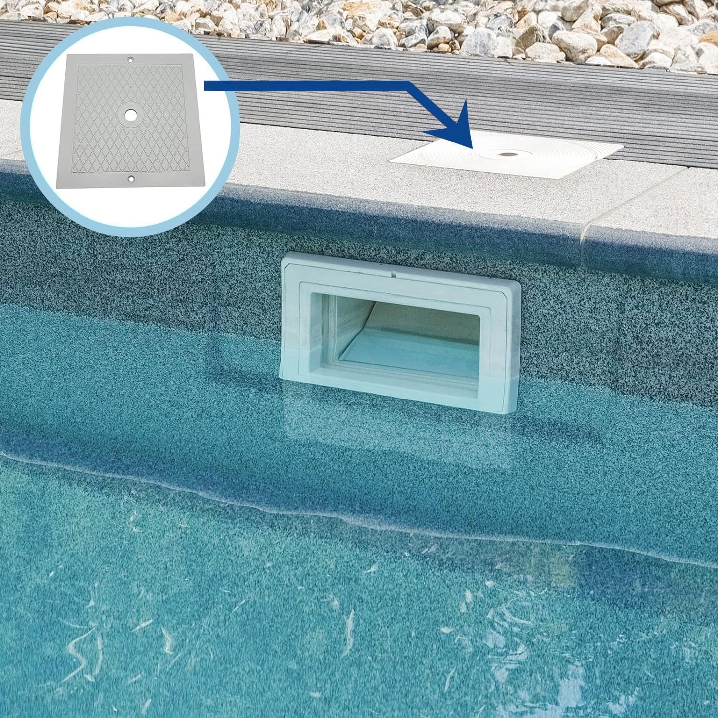 Poolzilla 10" Skimmer Lid, Compatible with Hayward SPX1082E, SP082, 1083, 1084, 1085, and SP1086