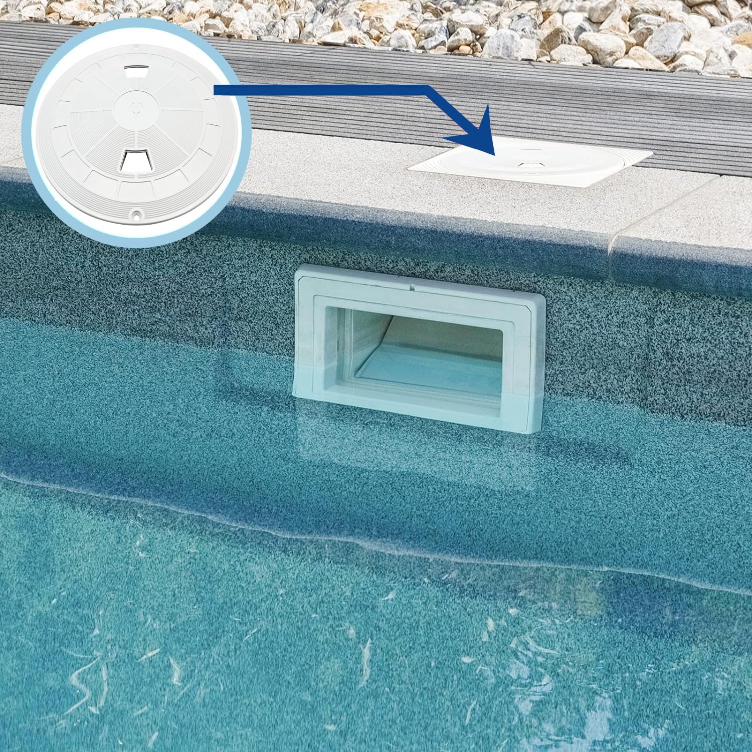 Poolzilla 9-3/4'' Skimmer Lid, Compatible with Hayward SPX1070C, SP1070, SP1071, and SP10712S