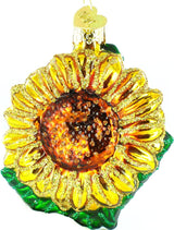 Old World Christmas Sunflower Garden Gifts Glass Blown Ornaments for Christmas Tree, Sunflower 3 Inches