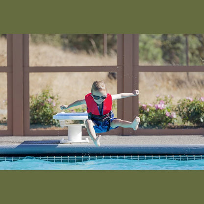 S.R. Smith 66-209-578S2G Diving Board, 8-Foot, Radiant White with Gray TrueTread