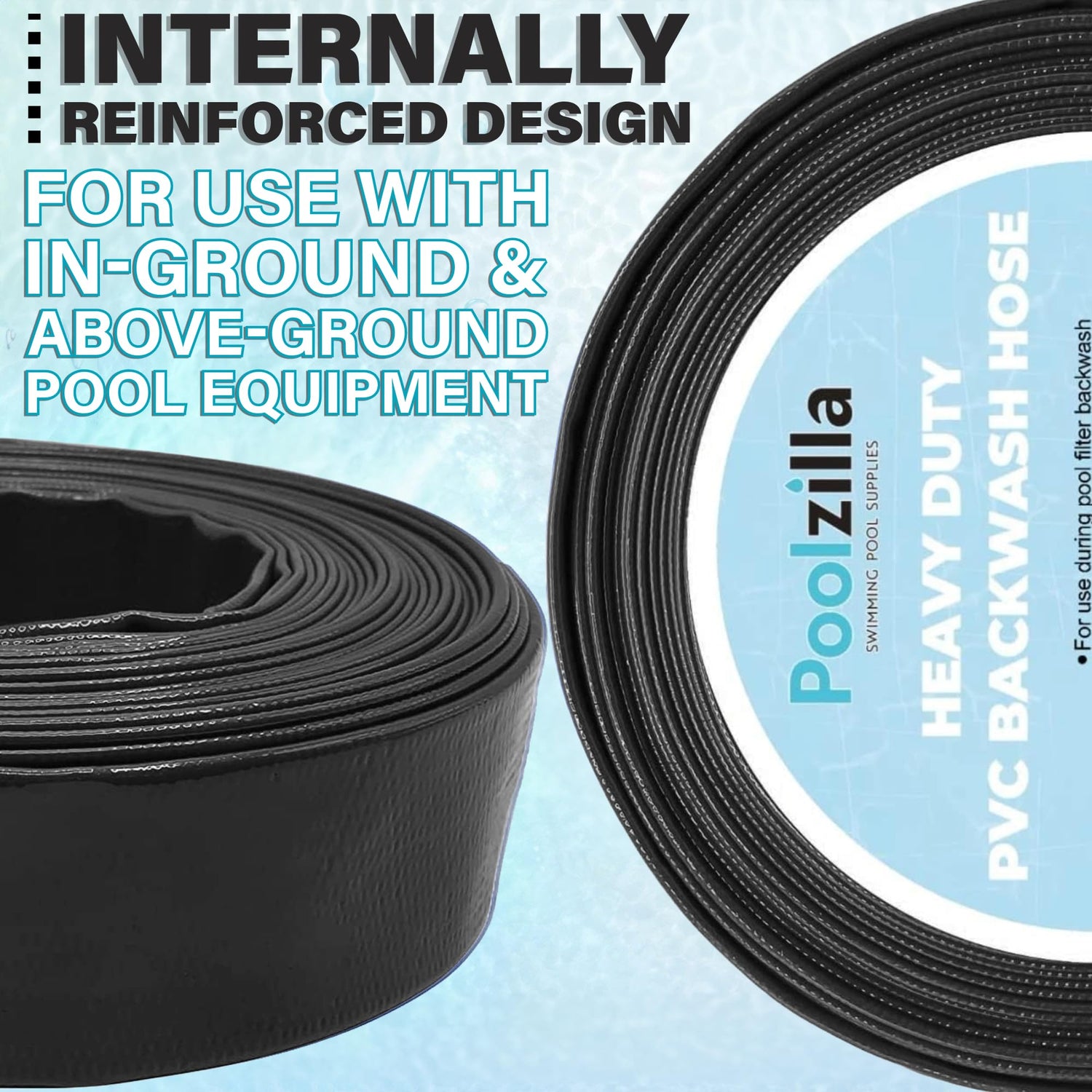 Poolzilla Heavy Duty Swimming Pool Backwash Hose | 2