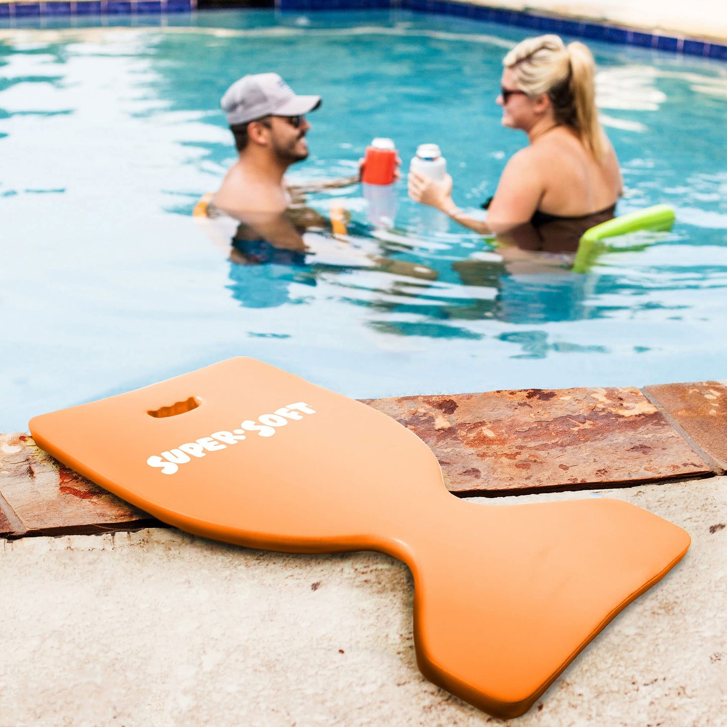 TRC Recreation Super Soft Foam Water Saddle Pool Float for Adults and Kids, Lounger for Swimming Pool, Lake, River and Beach Essentials, Flamingo Pink