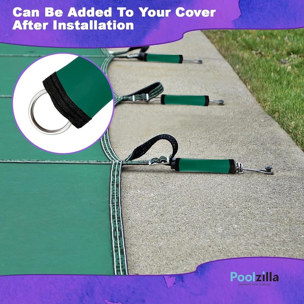 Poolzilla Green Hook & Loop Spring Wrap for Safety Cover Springs