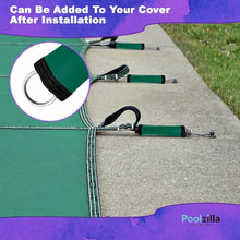 Load image into Gallery viewer, Poolzilla Green Hook &amp; Loop Spring Wrap for Safety Cover Springs