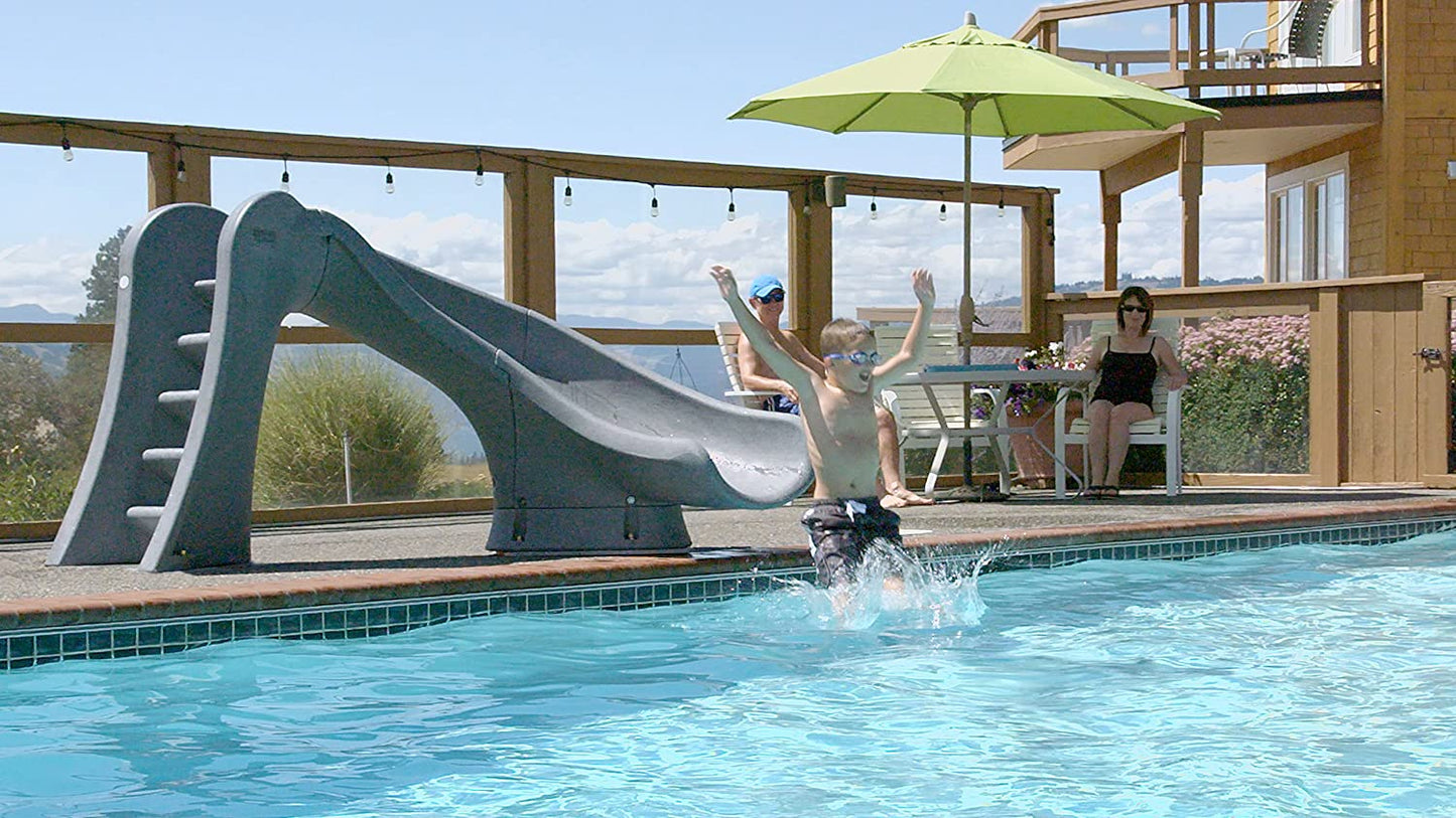 S.R.Smith 698-209-58123 Cyclone Right Curve Pool Slide, Sandstone