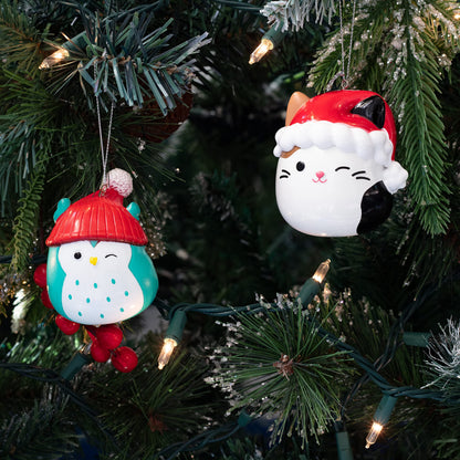 Kurt Adler Squishmallows Christmas Ornament 5-Pack Set - Five Squishmallow Holiday Tree Ornaments - Officially Licensed - Gift for Kids