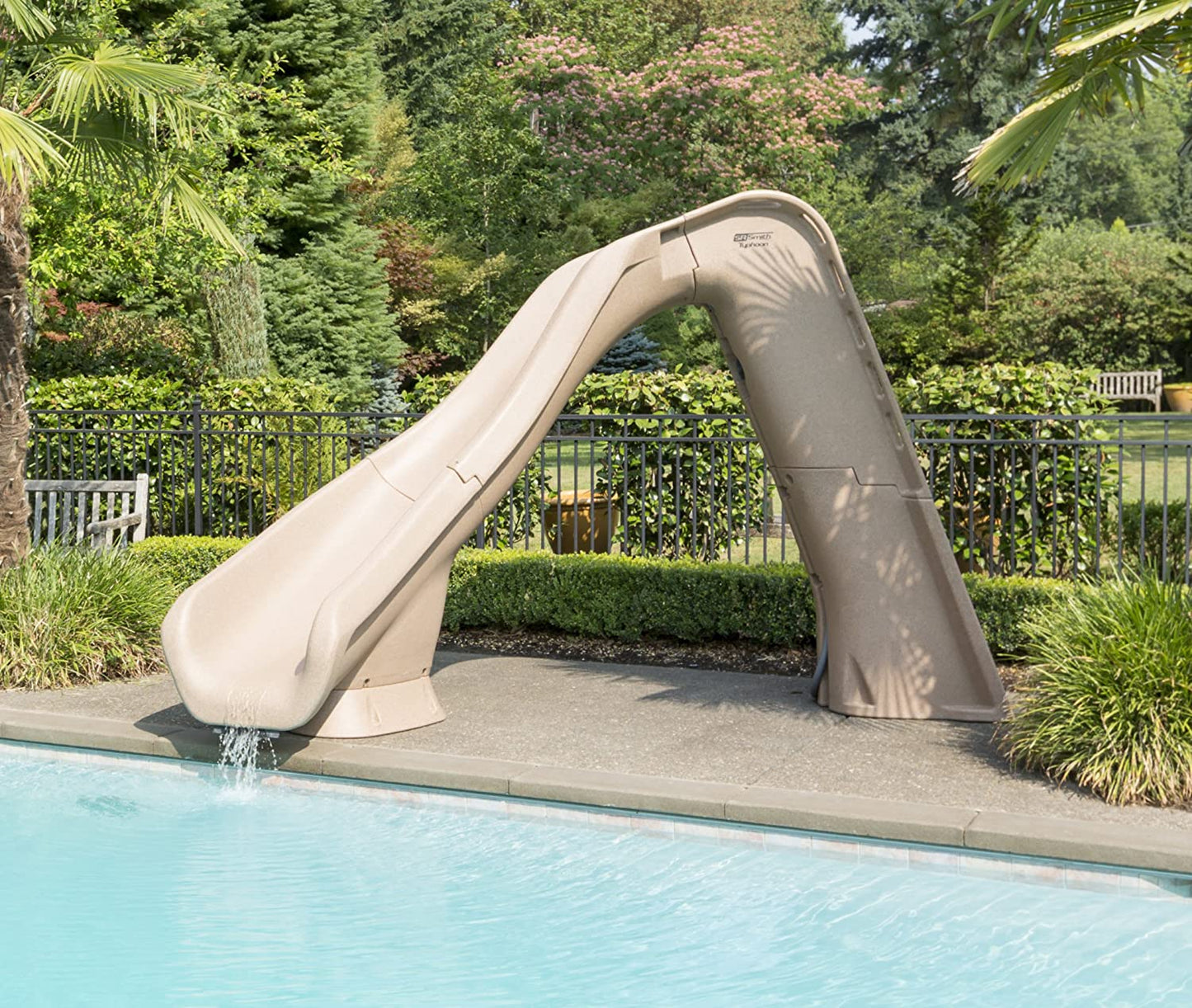 S.R. Smith 670-209-58223 Typhoon Left Curve Pool Slide, Sandstone