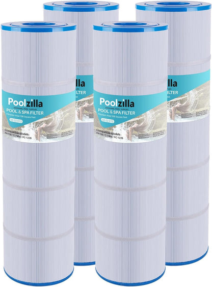 Poolzilla Filter Cartridges, Compatible with PLF106A, Hayward CX880XRE, Ultra-A1, Pleatco PA106-PAK4, Unicel C-7488, Filbur FC-1226, FC-6430, SwimClear C4020, C4025, C4030