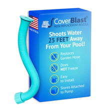 Poolzilla CoverBlast Pool Cover Pump Attachment w/ 25ft. Range (Light Blue)
