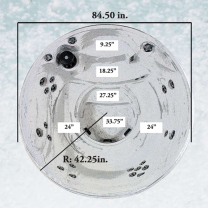 Cardinal 7' Round Non-Spillover Inground Spa | 12 Jets