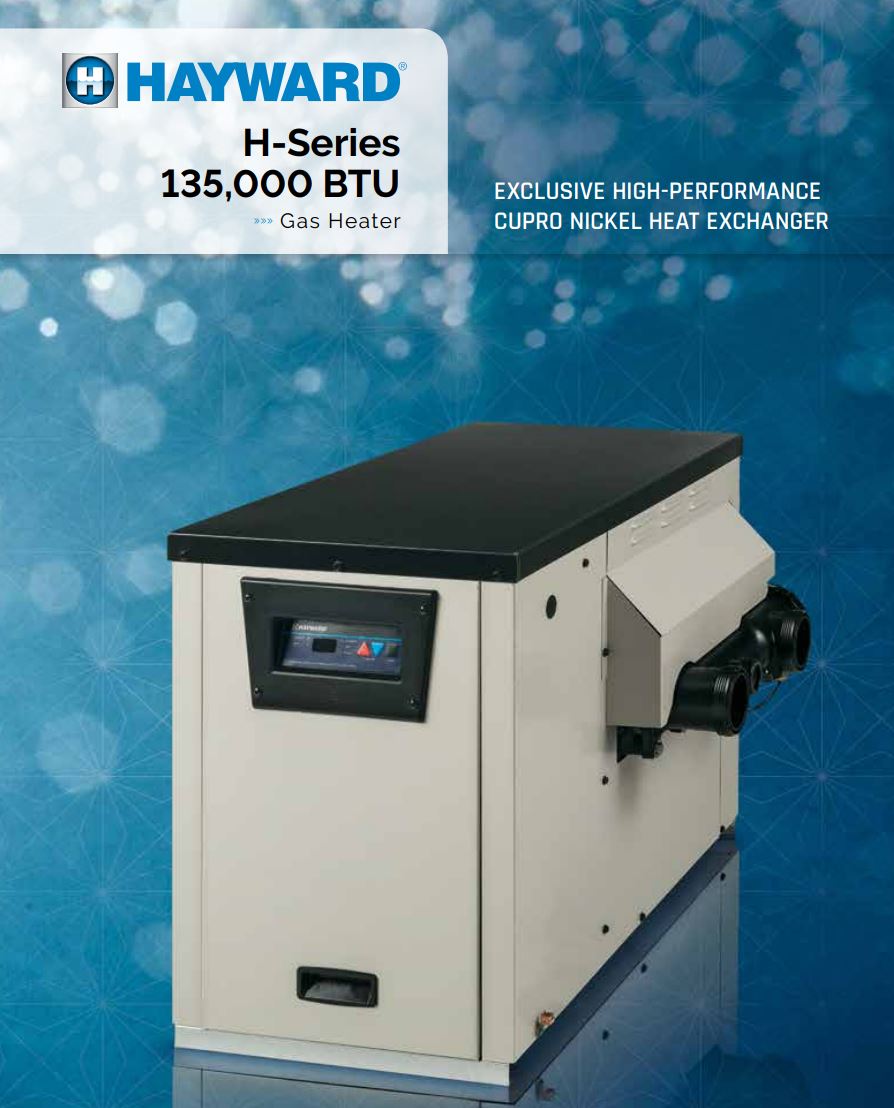 Hayward H-Series, W3H135FDN, Natural Gas Heater | 135,000 BTU
