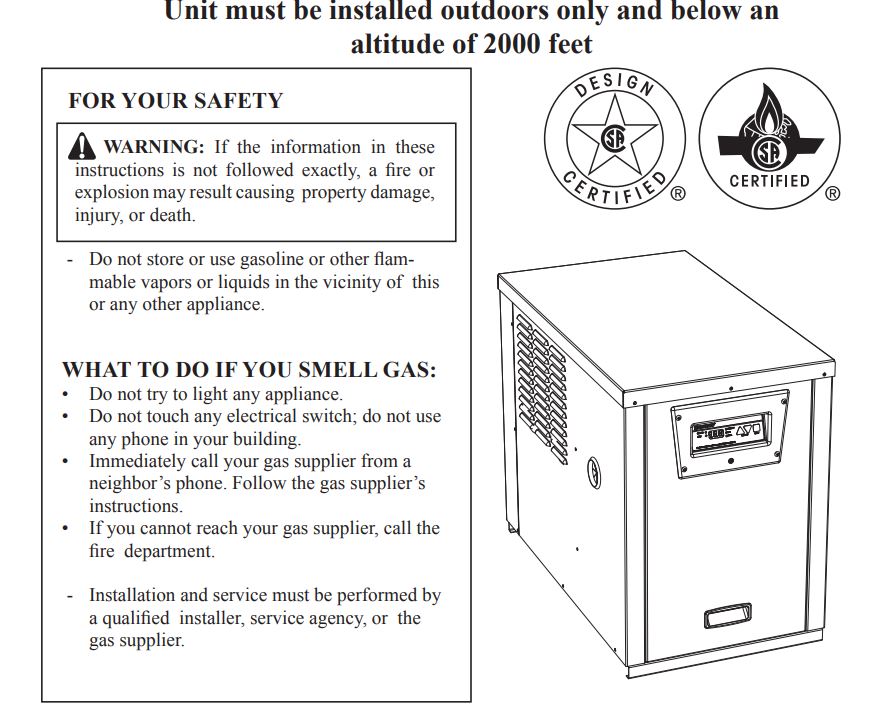 Hayward H-Series, W3H135FDN, Natural Gas Heater | 135,000 BTU