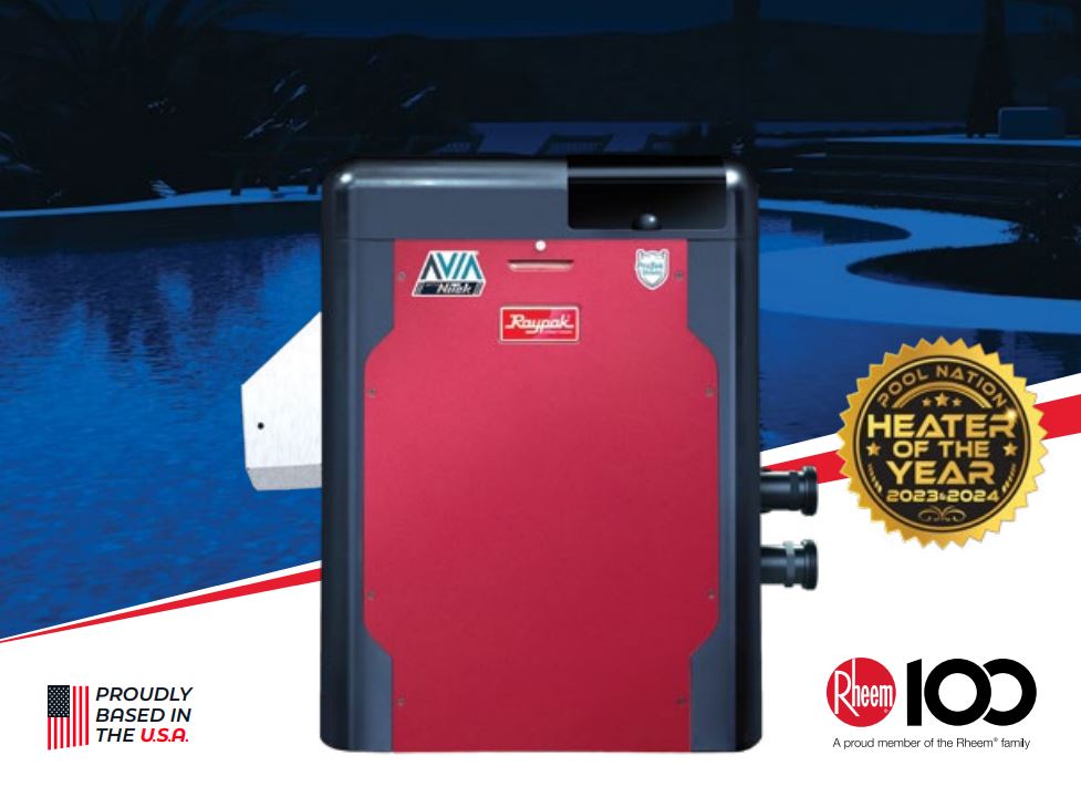 Raypak Avia P-R264A-EN-C Natural Gas Pool Heater 018032 | 264,000 BTU