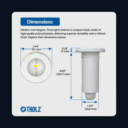 Tholz® RGB Nicheless LED Pool Light - 15W | Model J - Compatible with Jandy