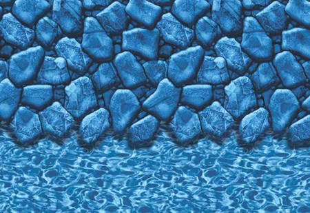 GLI 15' Round Boulder/RiverRock Overlap A/G Liner 48-52" ...