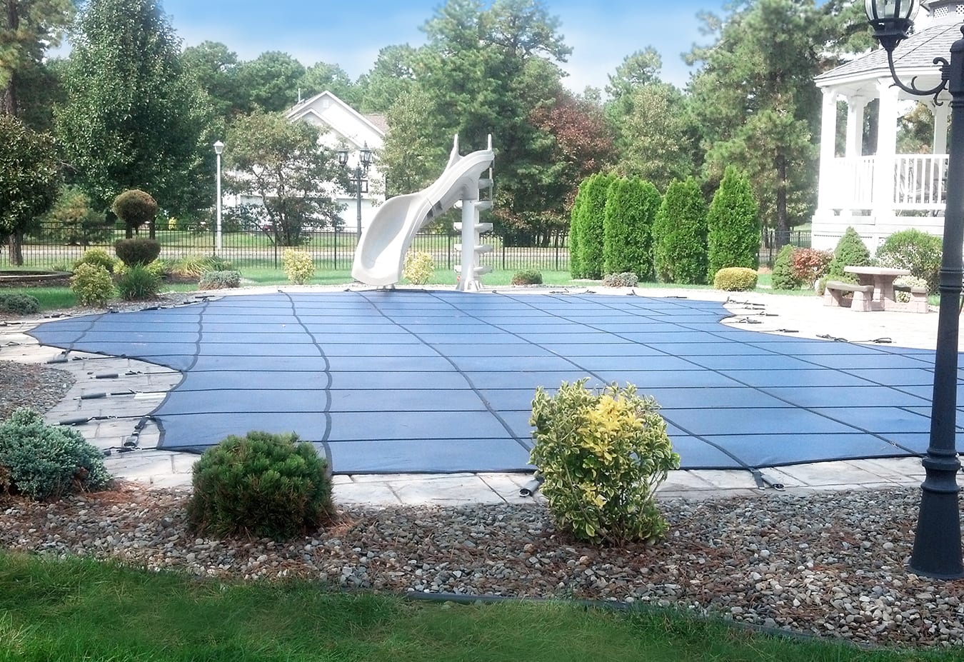 GLI 20' x 40' Mesh Safety Cover w/ 4' x 8' CES