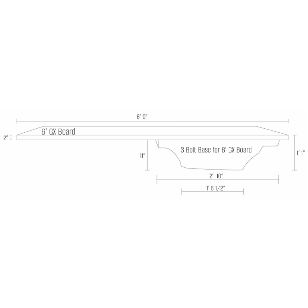 Global Pool Products 6' ft Diving Board with Base
