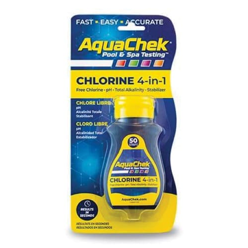 AquaChek Yellow 4-In-1 Chlorine Test Strips