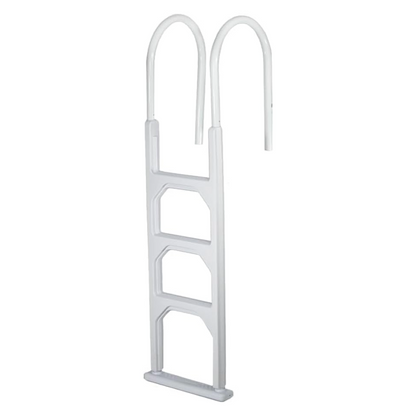 Poolzilla in-Pool Ladder - Deck Mounted Aluminum/Resin Entry and Exit System with Included Escutcheons, Supports up to 250 LBS - for 48’’ to 54’’ in. Swimming Pools