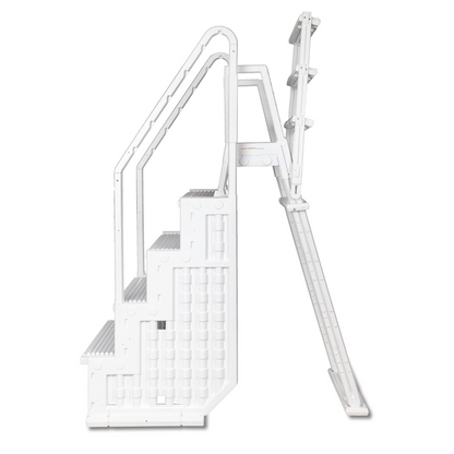 Poolzilla Step for 48’’ to 54’’ in. Above Ground Pools with Flip-up Outside Ladder
