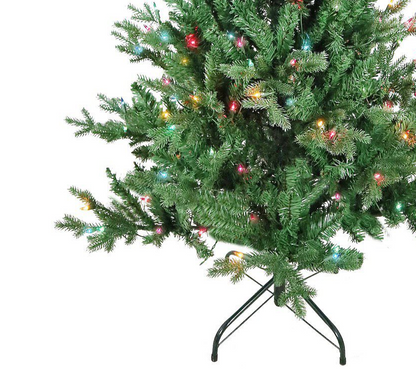 Kurt S. Adler 5' Pre-Lit Multicolor Incandescent Jackson Pine Tree