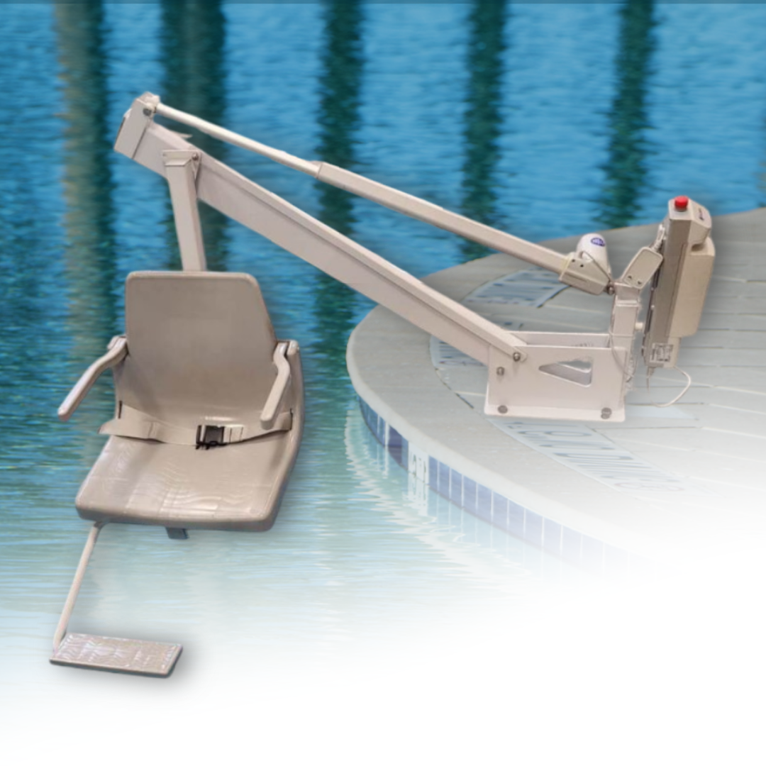 Global Pool Products Legend Series L-350R2 Pool Lift, 350 Pound Capacity, Non-Rotational ADA Compliant Lift