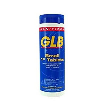 GLB Small 1" Chlorine Tablets, 2 lb Bottle | GL1TA2
