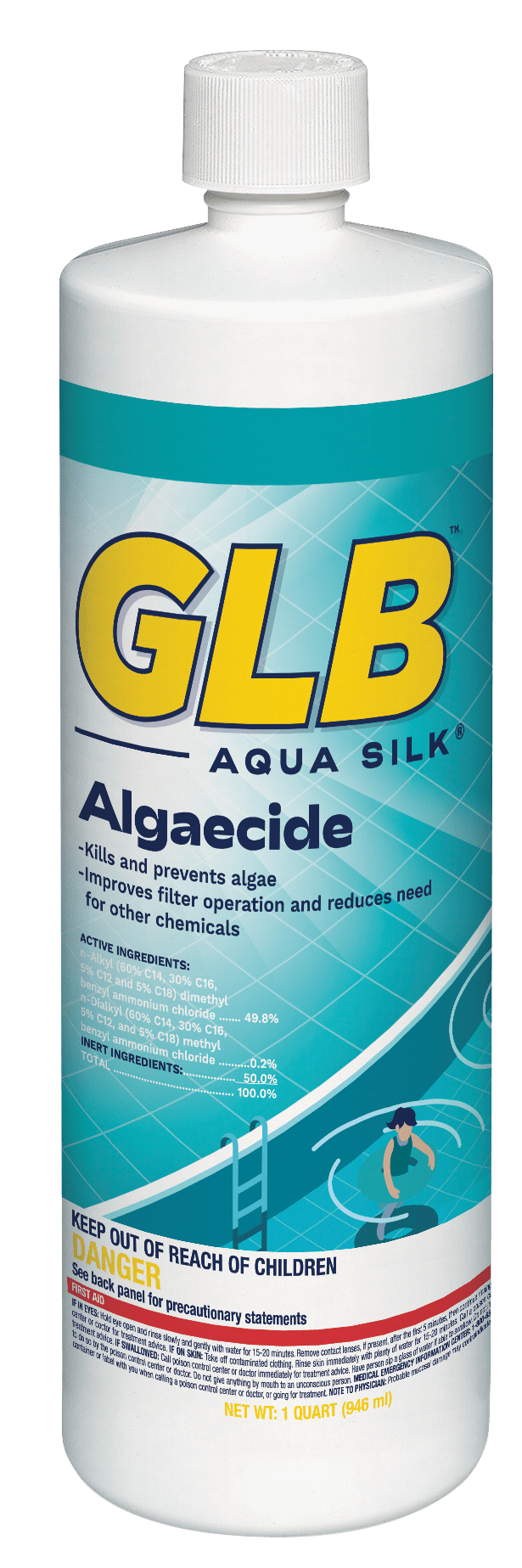 Aqua Silk Algaecide, 32 oz Bottle
