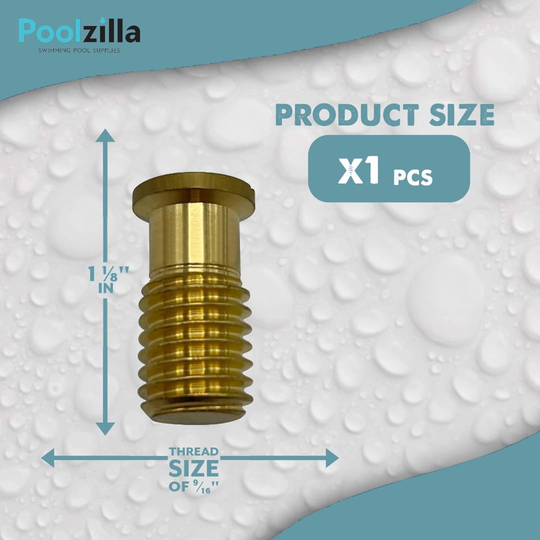 Poolzilla Threaded Brass Screw for Anchor