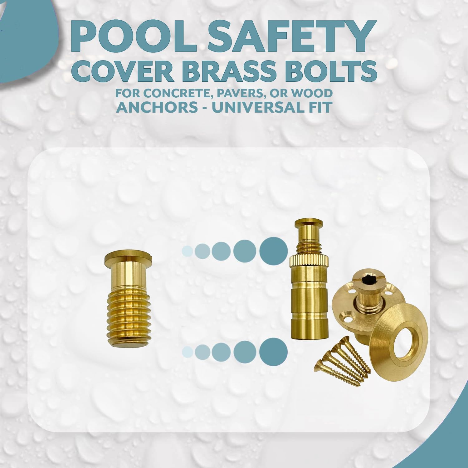 Poolzilla Threaded Brass Screw for Anchor