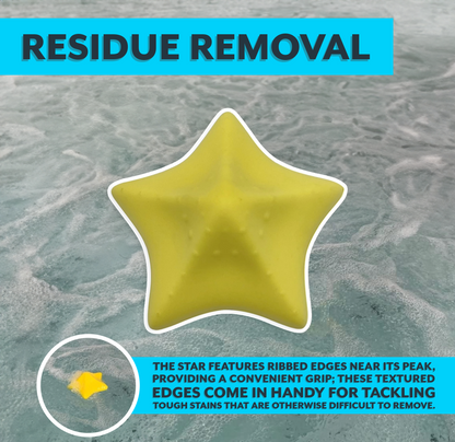 Poolzilla Scum Star Oil Absorbing Sponge for Cleaning Hot Tubs, Spas and Swimming Pools