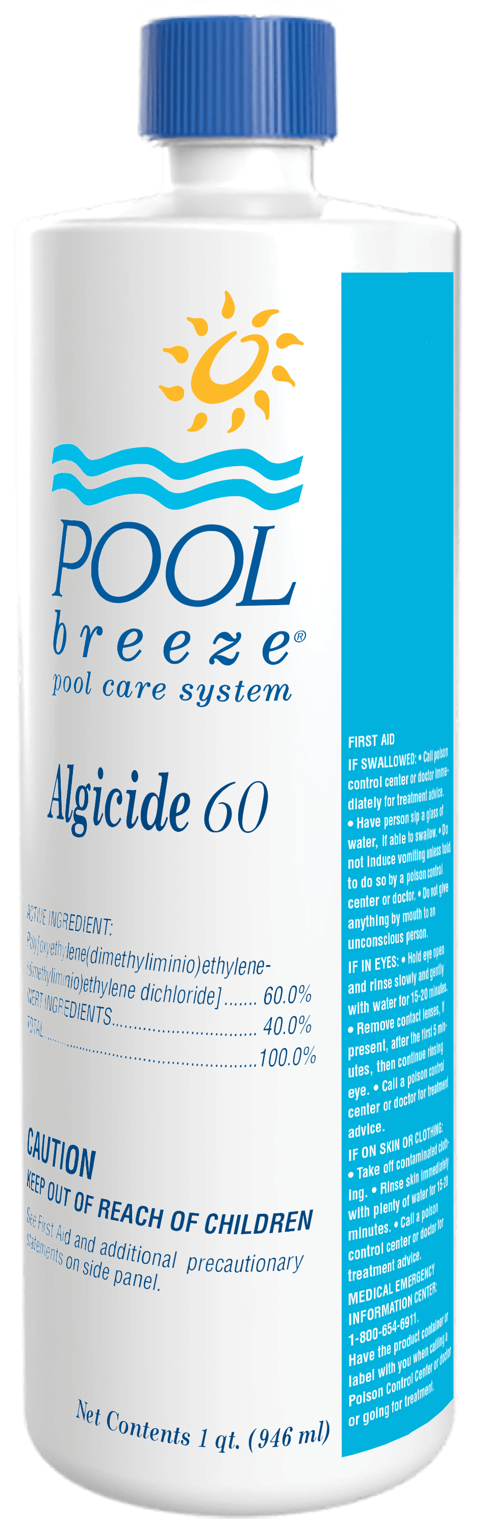 Pool Breeze Algaecide 60, 32 oz Bottle