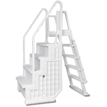 Poolzilla Step for 48’’ to 54’’ in. Above Ground Pools with Flip-up Outside Ladder