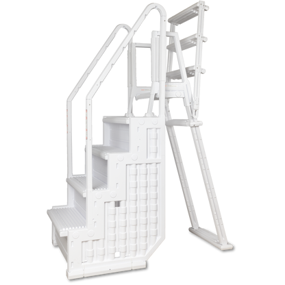 Poolzilla Step for 48’’ to 54’’ in. Above Ground Pools with Flip-up Outside Ladder
