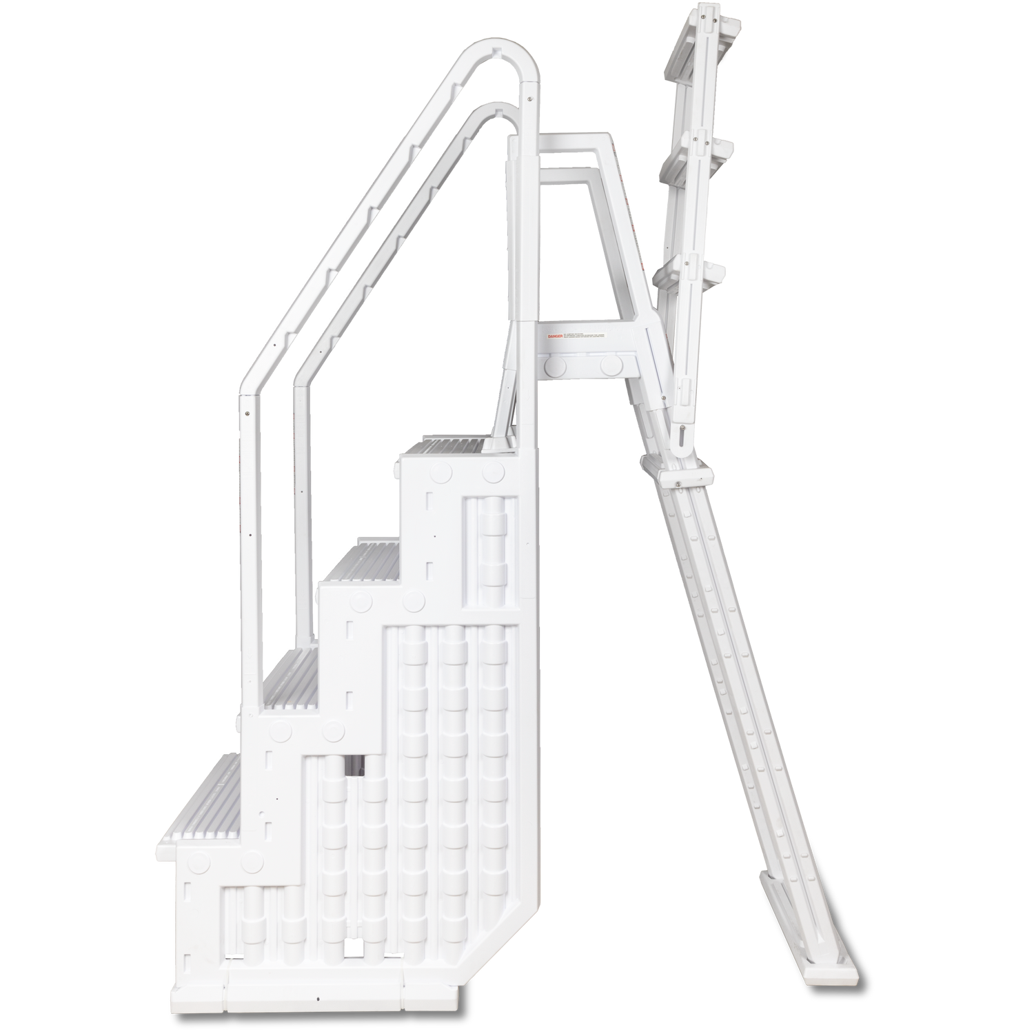 Poolzilla Step for 48’’ to 54’’ in. Above Ground Pools with Flip-up Outside Ladder