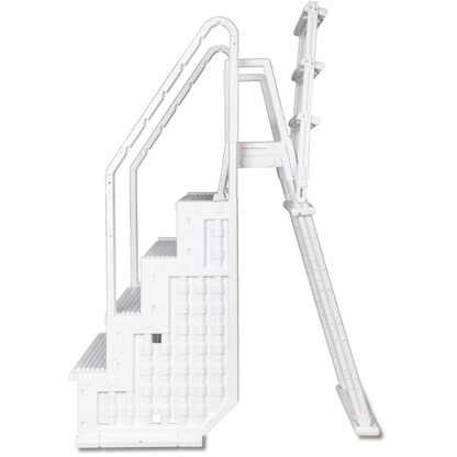 Poolzilla Step for 48’’ to 54’’ in. Above Ground Pools with Flip-up Outside Ladder