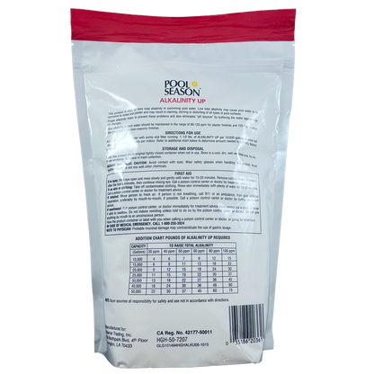 Pool Season Alkalinity Up ( 5 / 10 / 25 LBS )