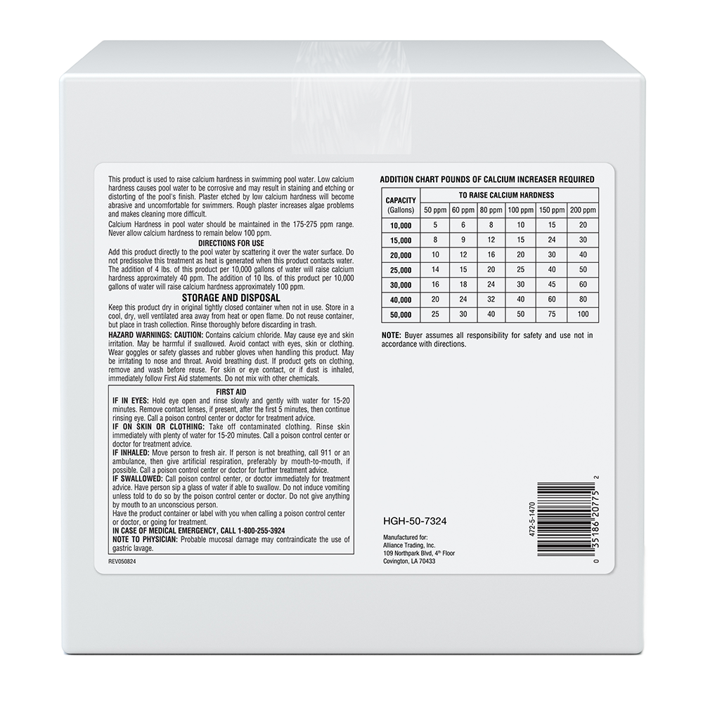 Pool Season Calcium Increaser ( 8 / 25 LBS )