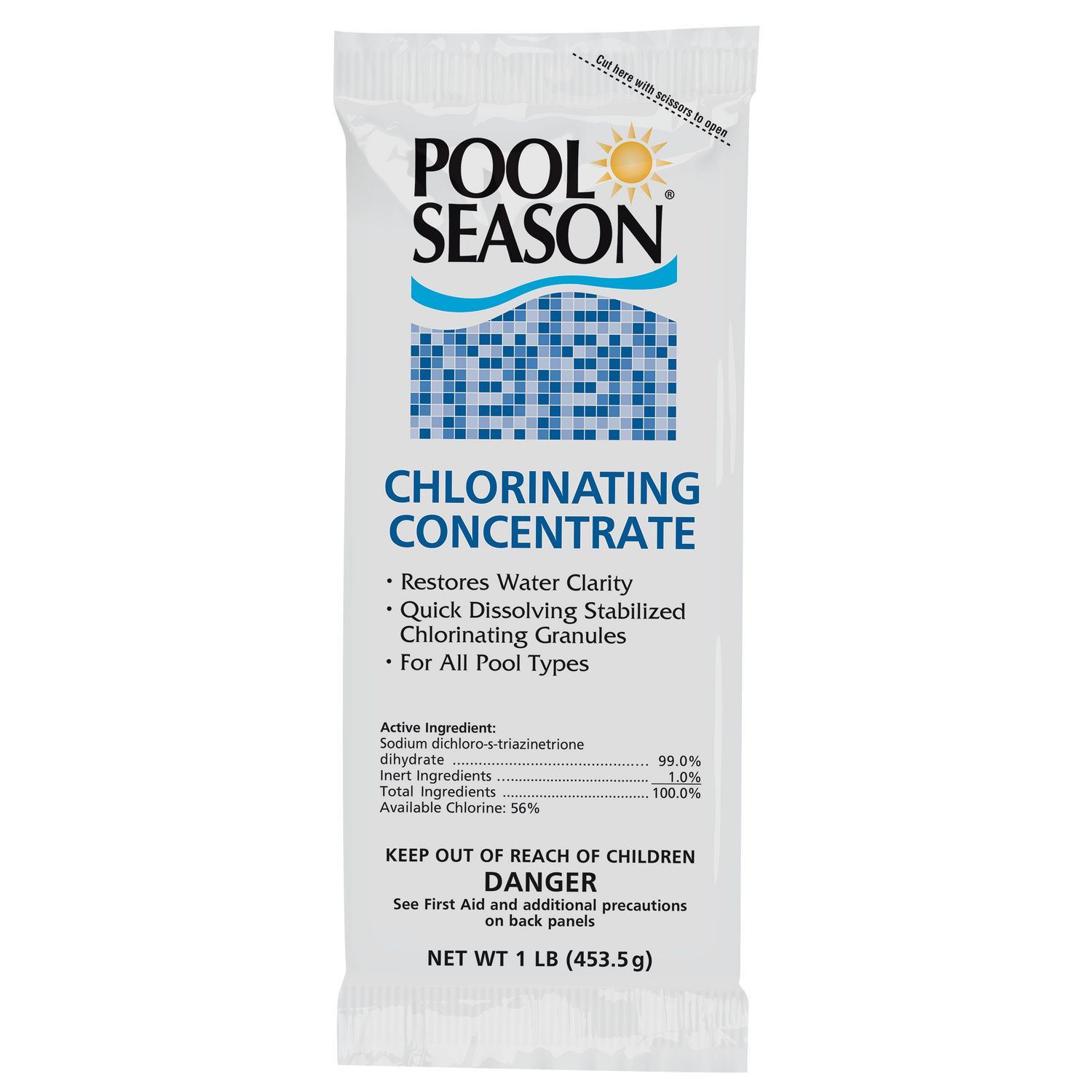 Pool Season 15k Gallon Smart Start Opening Kit (2# Di-Chor, 1 pint Algaecide 60, 1pt Spring Renew)