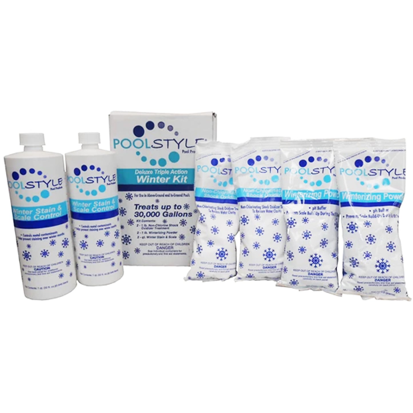 Pool Style 30K Gallons Deluxe Triple Action Winter Kit - 33850P