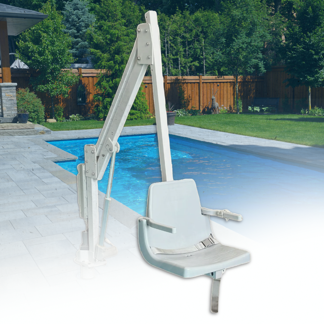 Global Pool Products Rotational Series R-375 Pool Lift, 375 Pound Capacity, ADA Compliant