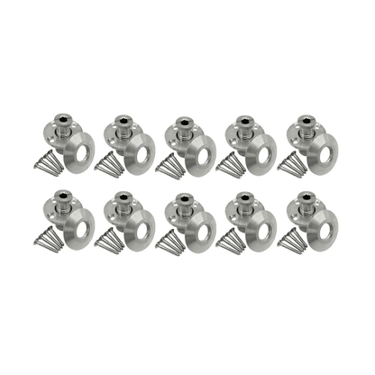 Poolzilla Stainless Steel Pool Safety Cover Anchor with Collar for Wood Decks