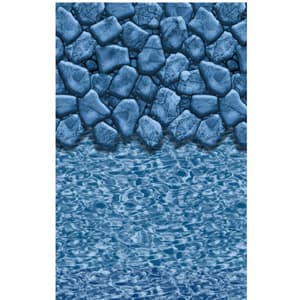 Swimline 15' Round Boulder Swirl Overlap A/G Liner