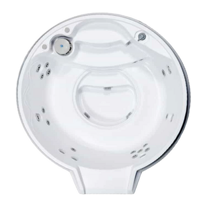 Cardinal 7' Round Luxury Spillover Inground Spa | 12 Jets