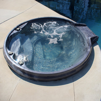 Cardinal 7' Round Luxury Spillover Inground Spa | 25 Jets