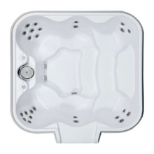 Cardinal 7' Square Luxury Spillover Inground Spa | 12 Jets