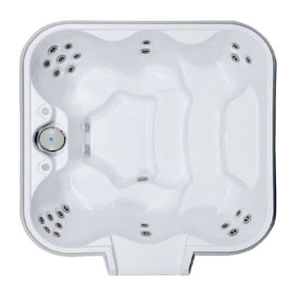 Cardinal 7' Square Luxury Spillover Inground Spa | 25 Jets